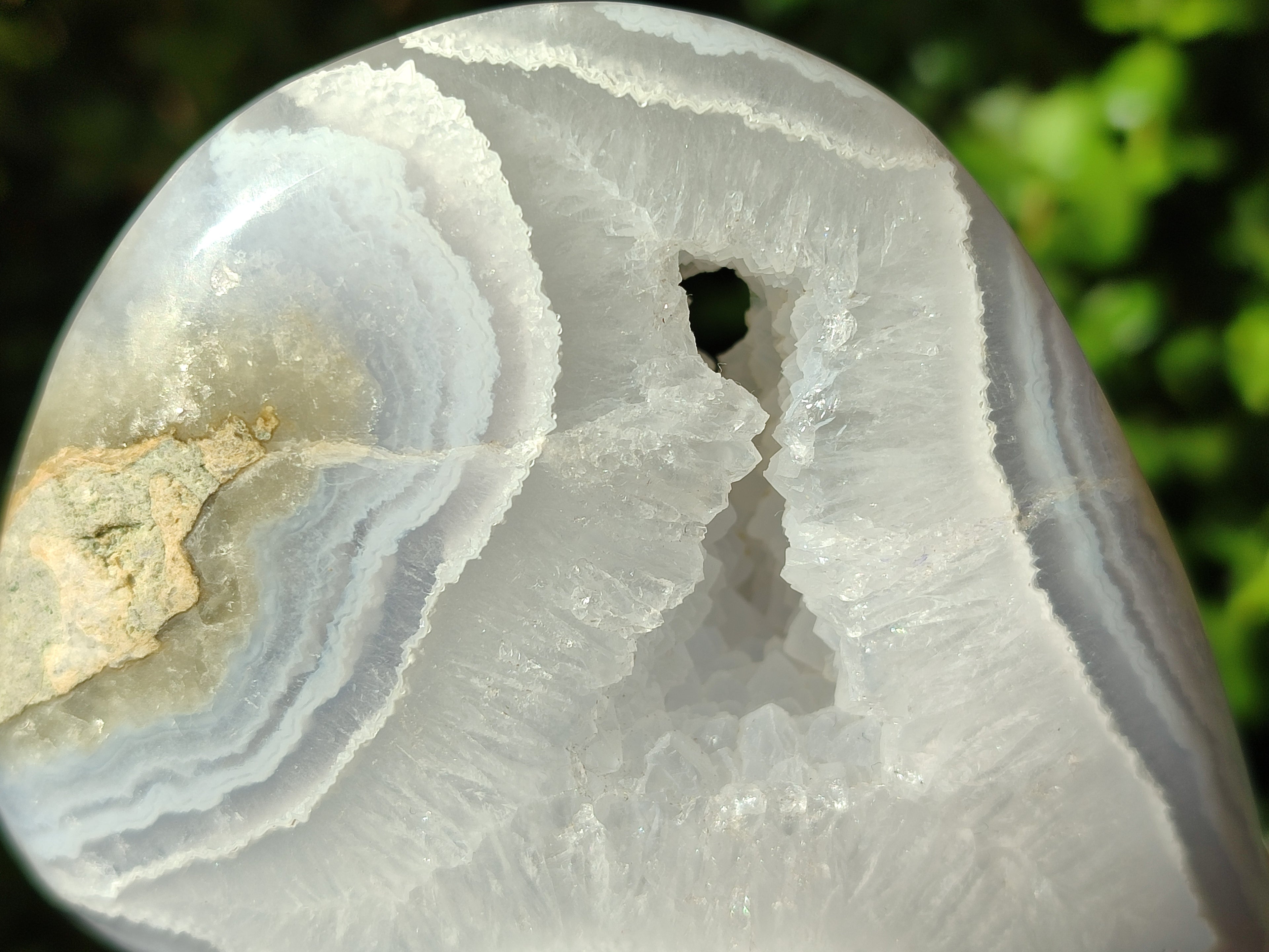 Polished Blue Lace Agate Geodes x 4 From Nsanje, Malawi - Toprock Gemstones and Minerals 