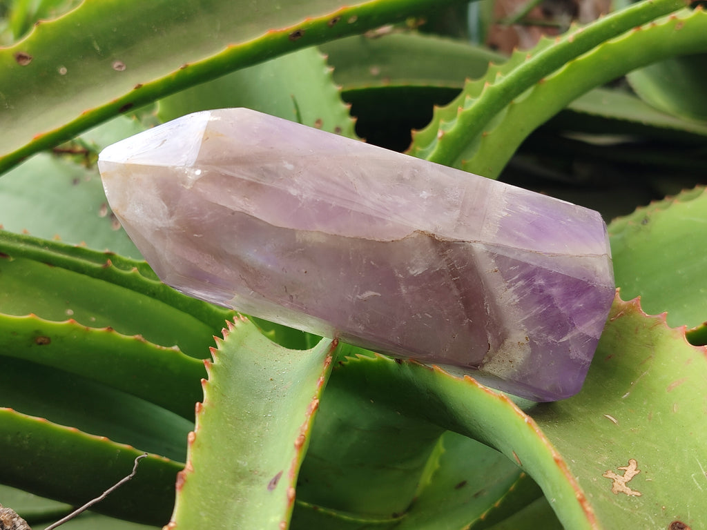 Polished Chevron Amethyst Points x 4 From Ankazobe, Madagascar - Toprock Gemstones and Minerals 