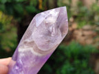 Polished Chevron Amethyst Points x 4 From Ankazobe, Madagascar - Toprock Gemstones and Minerals 