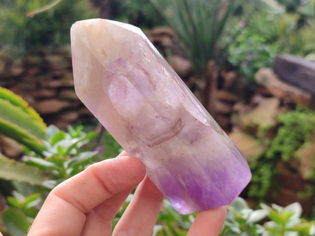 Polished Chevron Amethyst Points x 4 From Ankazobe, Madagascar - Toprock Gemstones and Minerals 