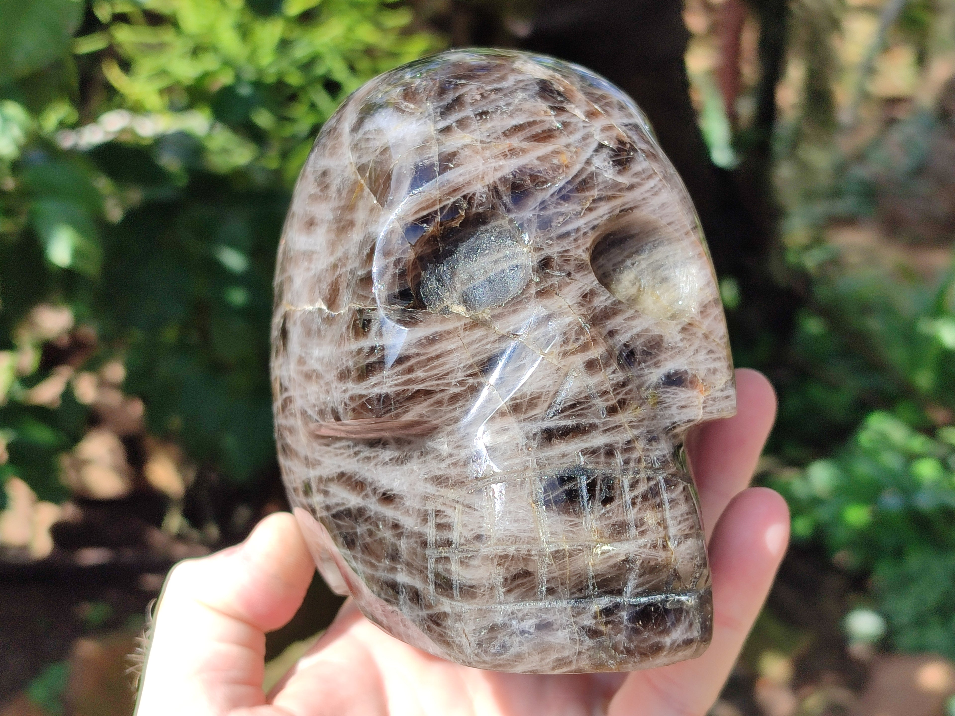 Hand Made Smokey Quartz Skull Carving x 1 From Madagascar - Toprock Gemstones and Minerals 