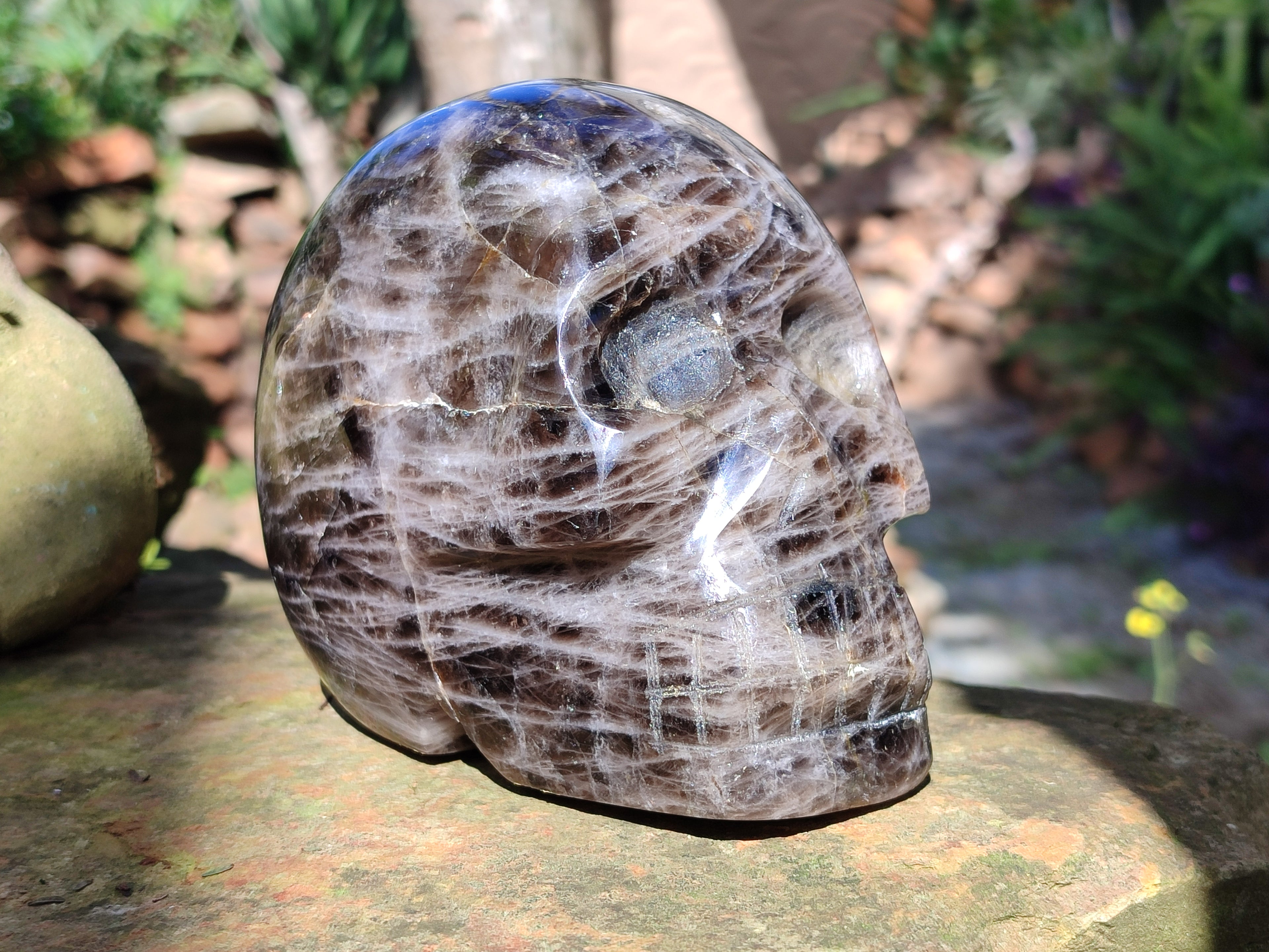 Hand Made Smokey Quartz Skull Carving x 1 From Madagascar - Toprock Gemstones and Minerals 