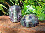 Polished Watermelon Fluorite Free Forms x 6 From Namibia - Toprock Gemstones and Minerals 