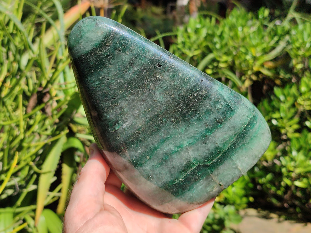 Polished Fuchsite Standing Free Forms x 1 From Madagascar - Toprock Gemstones and Minerals 
