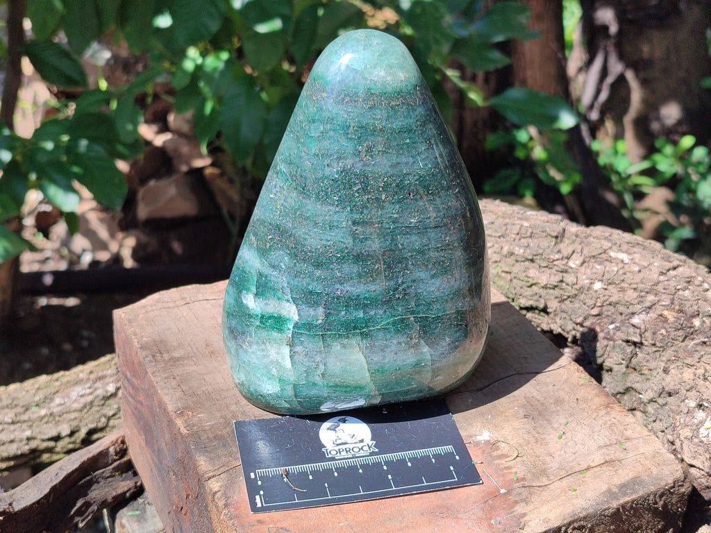 Polished Fuchsite Standing Free Forms x 1 From Madagascar - Toprock Gemstones and Minerals 