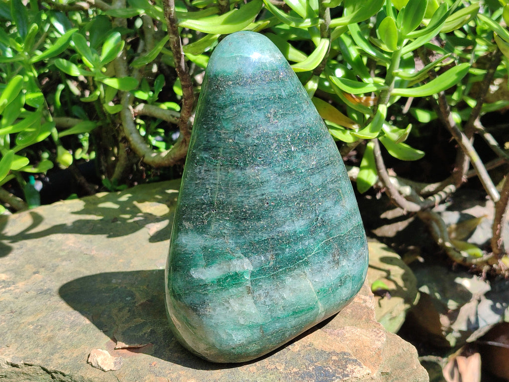 Polished Fuchsite Standing Free Forms x 1 From Madagascar - Toprock Gemstones and Minerals 