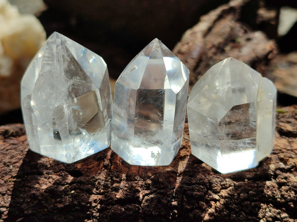 Polished Clear Quartz Crystals x 20 From Madagascar - Toprock Gemstones and Minerals 