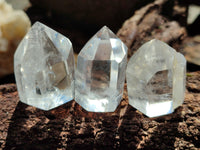Polished Clear Quartz Crystals x 20 From Madagascar