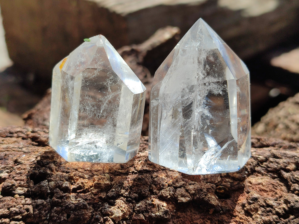 Polished Clear Quartz Crystals x 20 From Madagascar - Toprock Gemstones and Minerals 