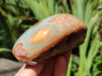 Polished On One Side Polychrome Jasper Free Forms x 4 From Mahajanga, Madagascar