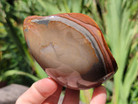 Polished On One Side Polychrome Jasper Free Forms x 4 From Mahajanga, Madagascar