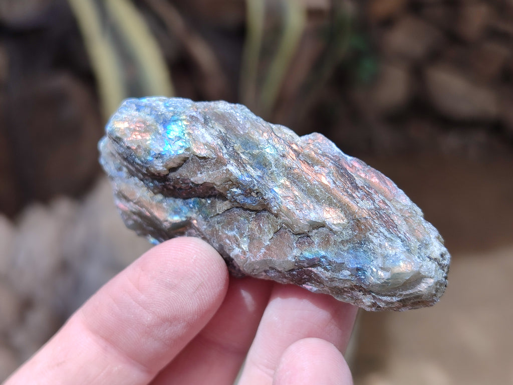 Natural Labradorite Cobbed Rough Pieces - Sold per 2 Kg Bag - From Tulear, Madagascar - Toprock Gemstones and Minerals 