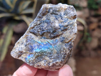 Natural Labradorite Cobbed Rough Pieces - Sold per 2 Kg Bag - From Tulear, Madagascar
