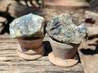 Natural Labradorite Cobbed Rough Pieces - Sold per 2 Kg Bag - From Tulear, Madagascar