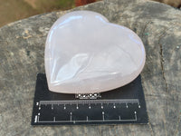 Polished Rose Quartz Hearts x 3 From Ambatondrazaka, Madagascar