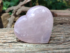 Polished Rose Quartz Hearts x 3 From Ambatondrazaka, Madagascar - Toprock Gemstones and Minerals 
