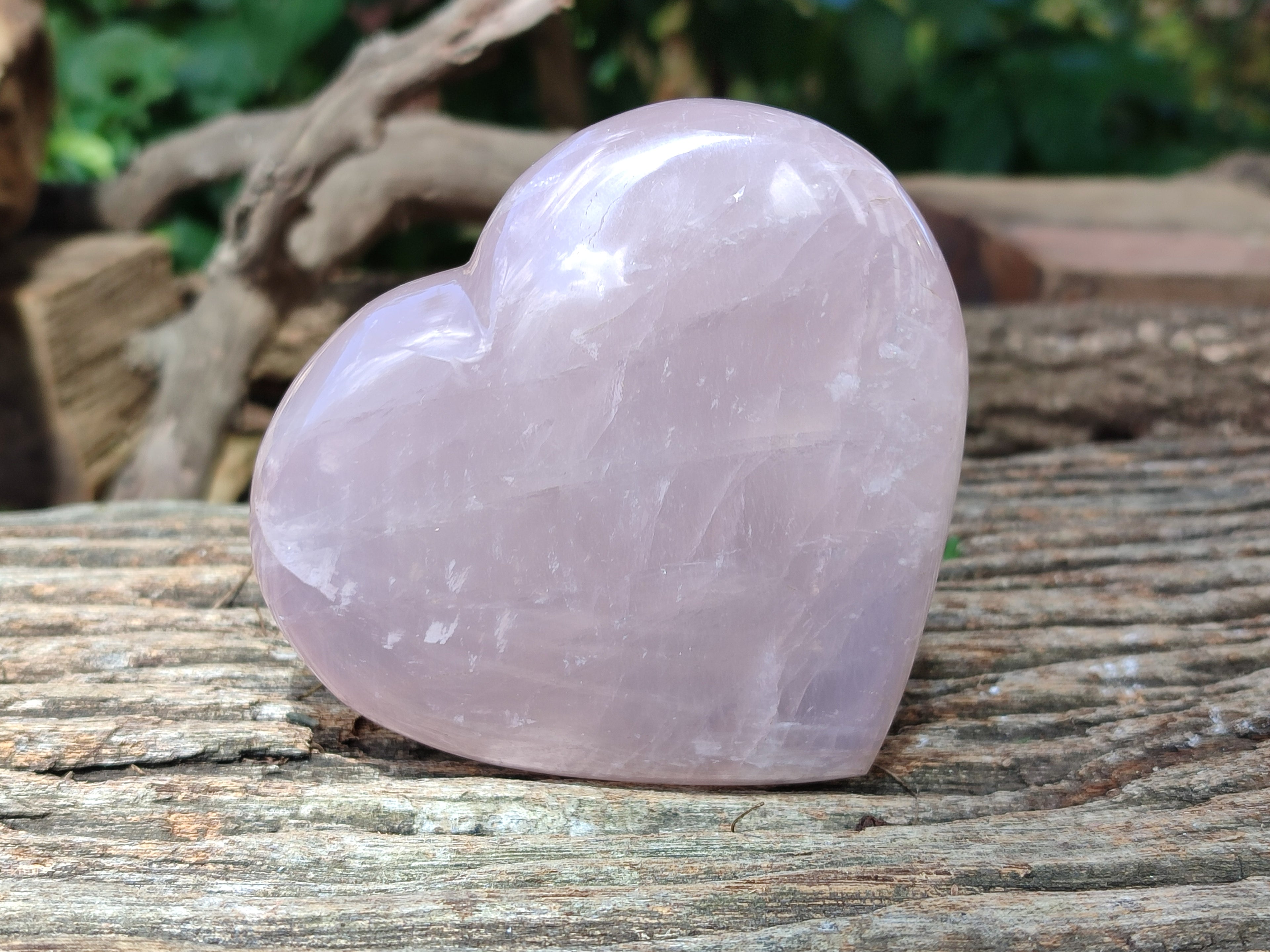 Polished Rose Quartz Hearts x 3 From Ambatondrazaka, Madagascar - Toprock Gemstones and Minerals 