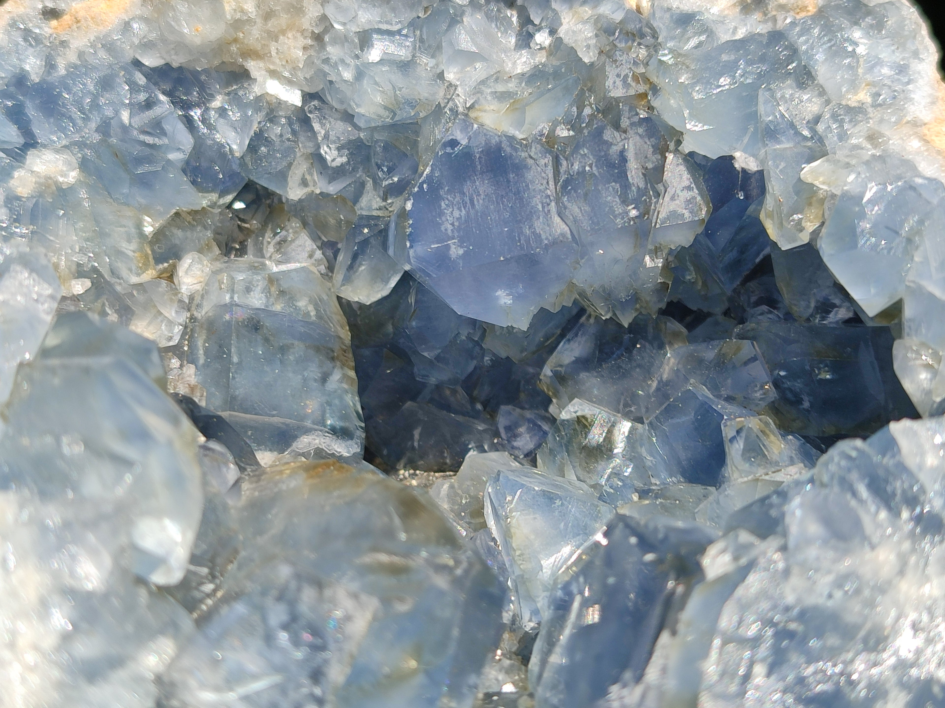 Natural Celestite Geode Specimens x 1 From Sakoany, Madagascar - Toprock Gemstones and Minerals 