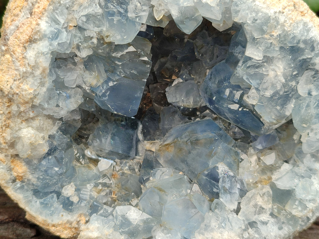 Natural Celestite Geode Specimens x 1 From Sakoany, Madagascar - Toprock Gemstones and Minerals 