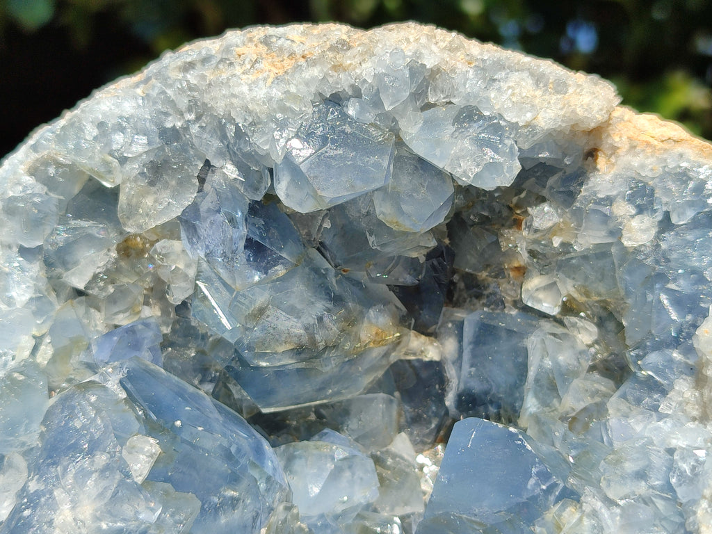 Natural Celestite Geode Specimens x 1 From Sakoany, Madagascar - Toprock Gemstones and Minerals 