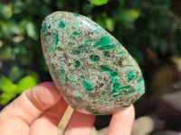 Polished Emerald Mica In Matrix Standing Free Forms x 6 From Mutoko, Zimbabwe - Toprock Gemstones and Minerals 