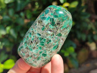 Polished Emerald Mica In Matrix Standing Free Forms x 6 From Mutoko, Zimbabwe - Toprock Gemstones and Minerals 