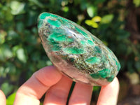 Polished Emerald Mica In Matrix Standing Free Forms x 6 From Mutoko, Zimbabwe - Toprock Gemstones and Minerals 