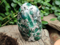 Polished Emerald Mica In Matrix Standing Free Forms x 6 From Mutoko, Zimbabwe - Toprock Gemstones and Minerals 