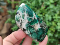 Polished Emerald Mica In Matrix Standing Free Forms x 6 From Mutoko, Zimbabwe - Toprock Gemstones and Minerals 