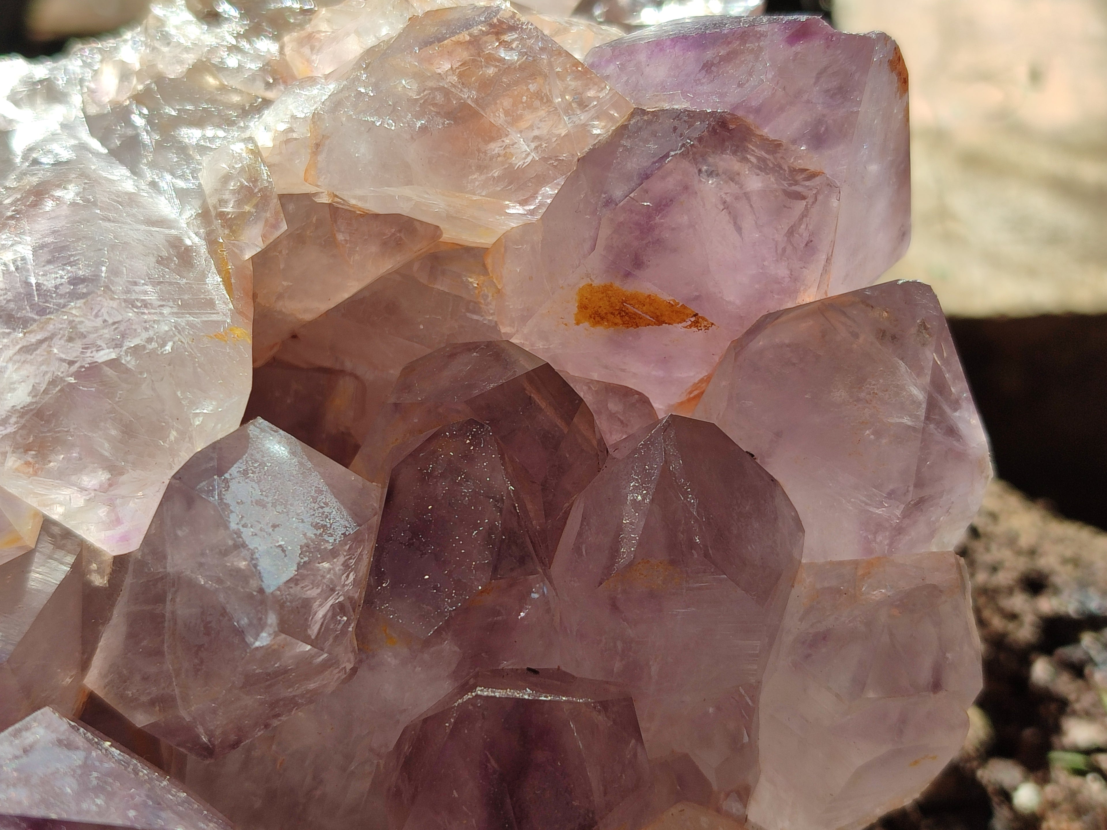 Natural Jacaranda Amethyst Quartz Cluster x 1 From Mumbwa, Zambia - Toprock Gemstones and Minerals 