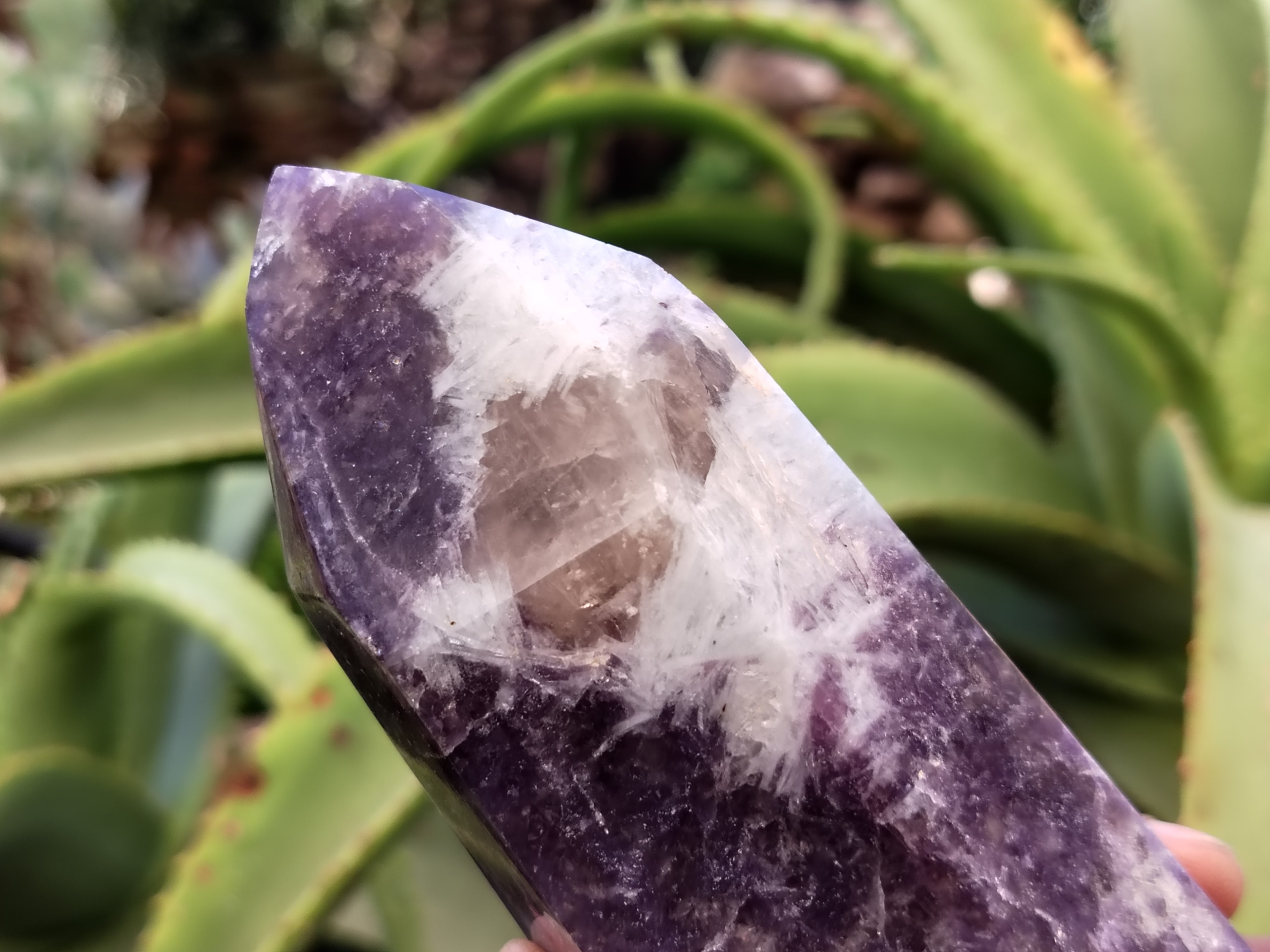 Polished Lepidolite with Pink Rubellite Points x 2 From Ambatondrazaka, Madagascar - Toprock Gemstones and Minerals 