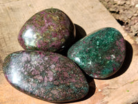 Polished Ruby Corundum In Chrome Verdite Free Forms x  From Zimbabwe - Toprock Gemstones and Minerals 