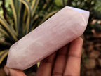 Polished Double Terminated Rose Quartz Points x 6 From Ambatondrazaka, Madagascar - Toprock Gemstones and Minerals 