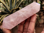 Polished Double Terminated Rose Quartz Points x 6 From Ambatondrazaka, Madagascar - Toprock Gemstones and Minerals 