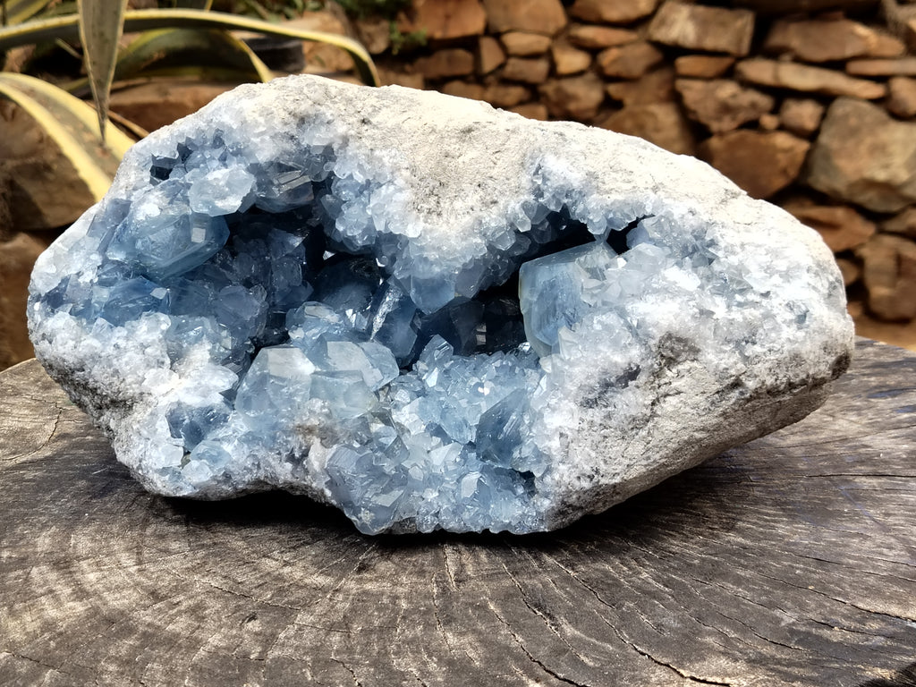 Natural Large Celestite Geode Specimen x 1 From Sakoany, Madagascar - Toprock Gemstones and Minerals 