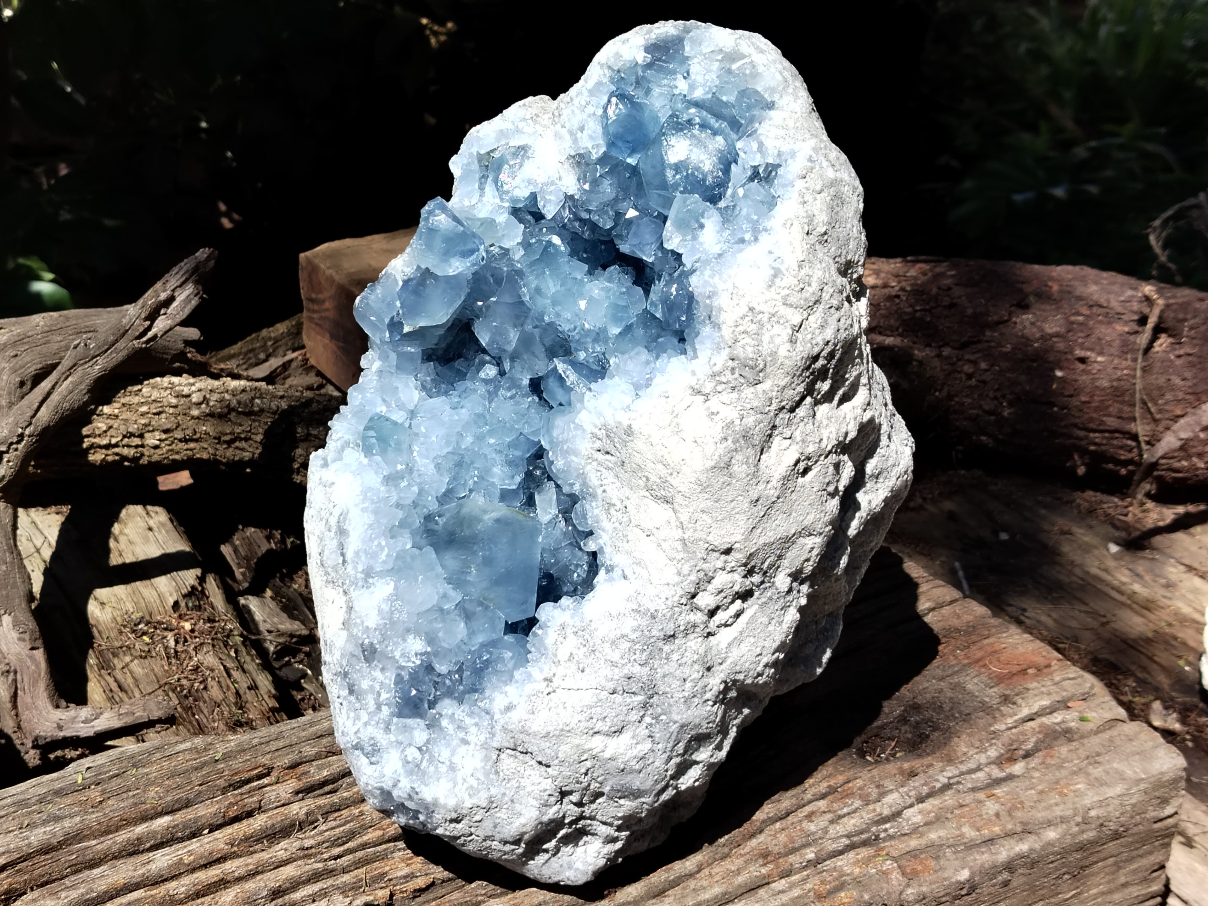 Natural Large Celestite Geode Specimen x 1 From Sakoany, Madagascar - Toprock Gemstones and Minerals 