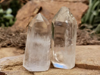 Polished Clear Quartz Crystals x 20 From Madagascar