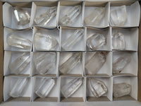 Polished Clear Quartz Crystals x 20 From Madagascar