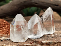 Polished Clear Quartz Crystals x 20 From Madagascar
