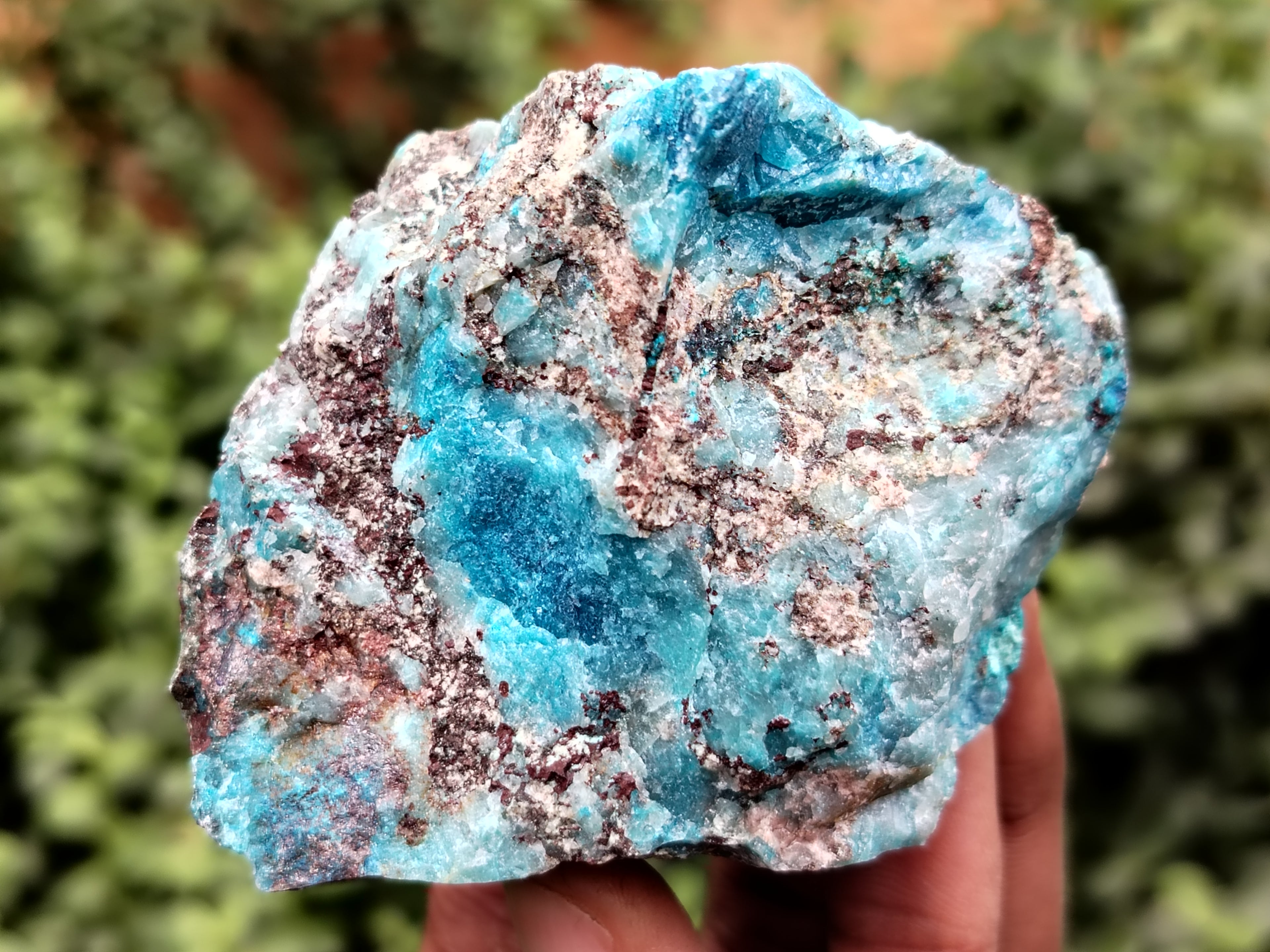 Natural Shattuckite with Chrysocolla and Malachite Cobbed Specimens x 11 From Kaokoveld, Namibia - Toprock Gemstones and Minerals 