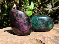 Polished Ruby Corundum In Chrome Verdite Free Forms x 6 From Zimbabwe - Toprock Gemstones and Minerals 