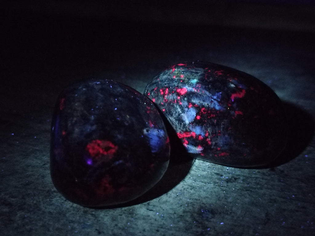Polished Ruby Corundum In Chrome Verdite Free Forms x 6 From Zimbabwe - Toprock Gemstones and Minerals 