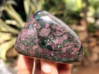 Polished Ruby Corundum In Chrome Verdite Free Forms x 6 From Zimbabwe - Toprock Gemstones and Minerals 
