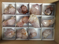 Natural Dark Amethyst Spirit Quartz Clusters x 12 From Boekenhouthoek, South Africa - Toprock Gemstones and Minerals 