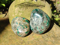 Polished Emerald Mica In Matrix Free Forms x 6 From Mutoko, Zimbabwe - Toprock Gemstones and Minerals 