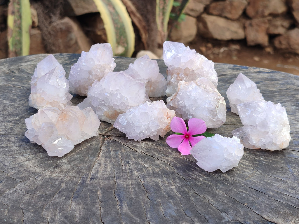 Natural Amethyst Spirit Quartz Clusters x 12 From Boekenhouthoek, South Africa - Toprock Gemstones and Minerals 