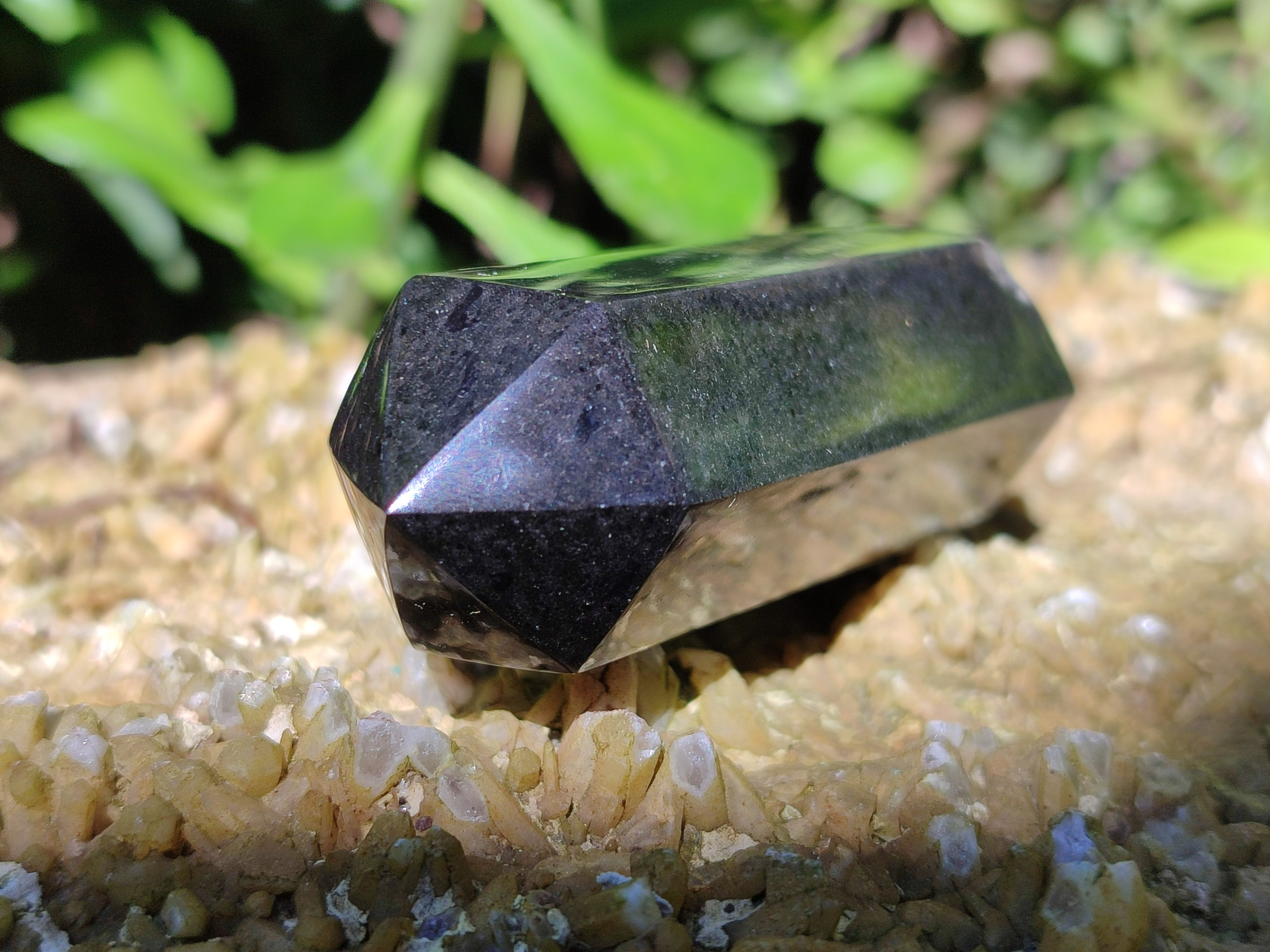 Polished Black Basalt Points x 6 From Antsirabe, Madagascar - Toprock Gemstones and Minerals 