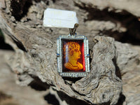 Polished Mixed Baltic Amber Pendants on Sterling Silver x 3 From Poland