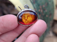 Polished Mixed Baltic Amber Earring and Pendant Sets on Sterling Silver x 7 From Poland