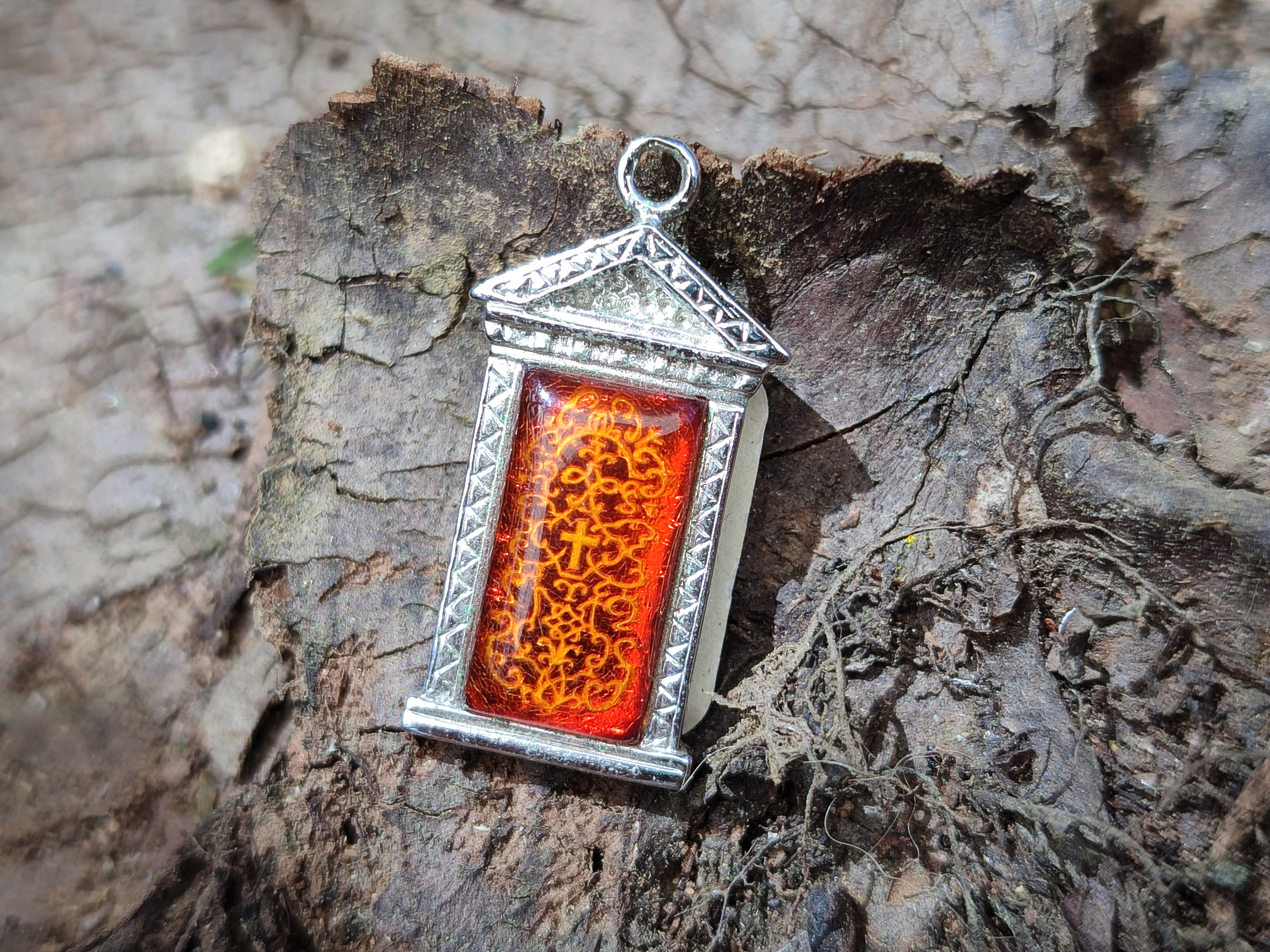 Polished Mixed Baltic Amber Earring and Pendant Sets on Sterling Silver x 7 From Poland - Toprock Gemstones and Minerals 